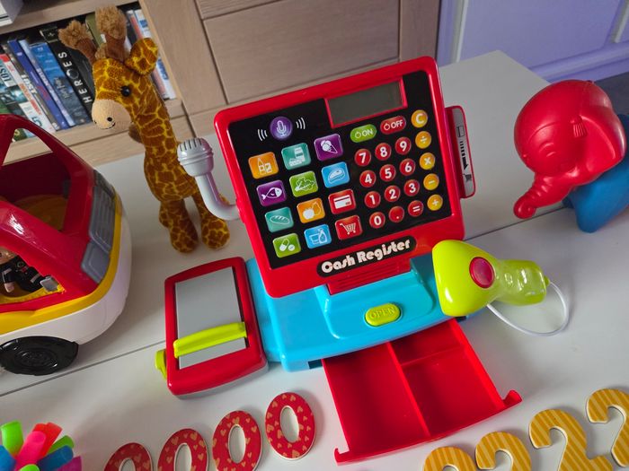 Lot de jouets vtech tut tut chiffres magnétiques girafe et caisse - photo numéro 5