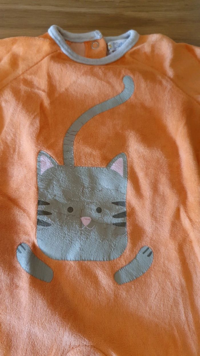 pyjama 3 mois kitchoun orange - photo numéro 2