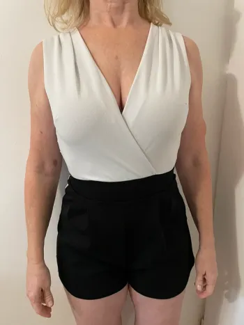 Combi short noir et blanche