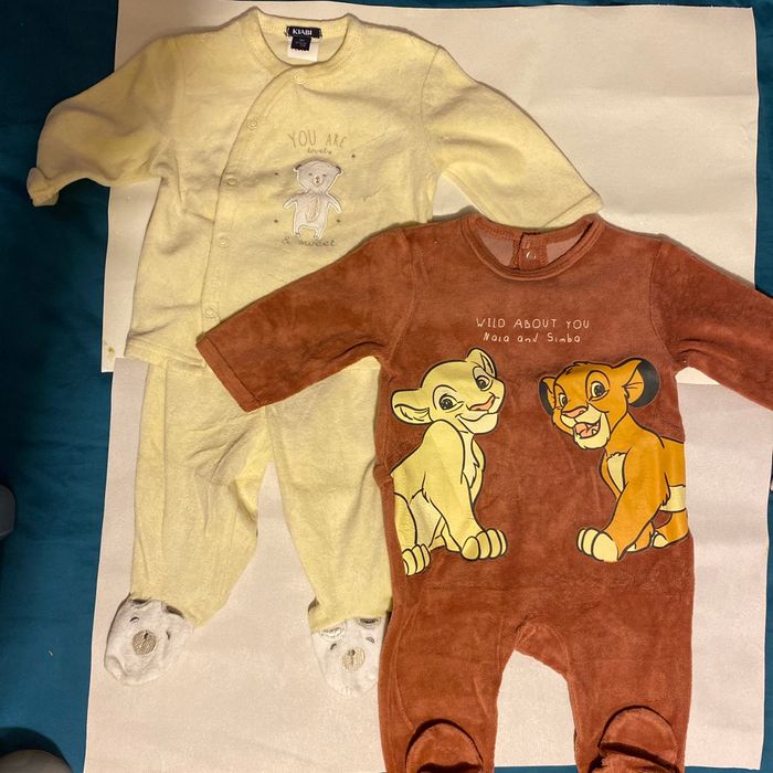 Lot de 2 pyjamas polaires