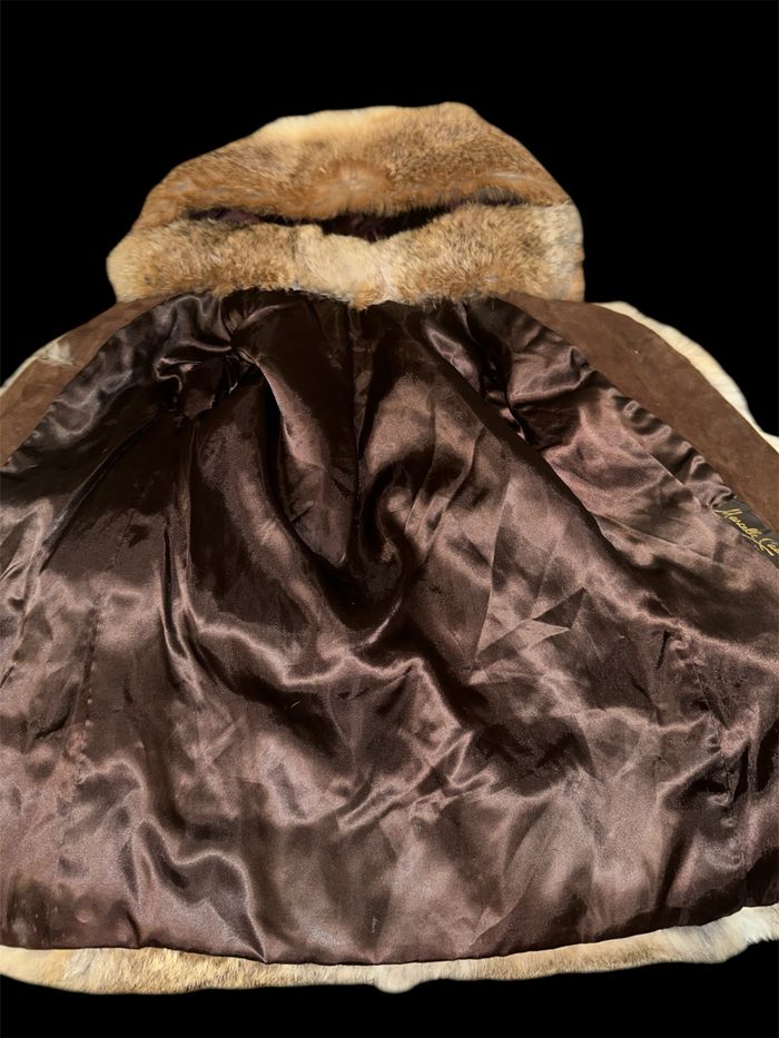 Manteau à capuche véritable fourrure pour filles 4/5Y Marcelle cadau - photo numéro 3