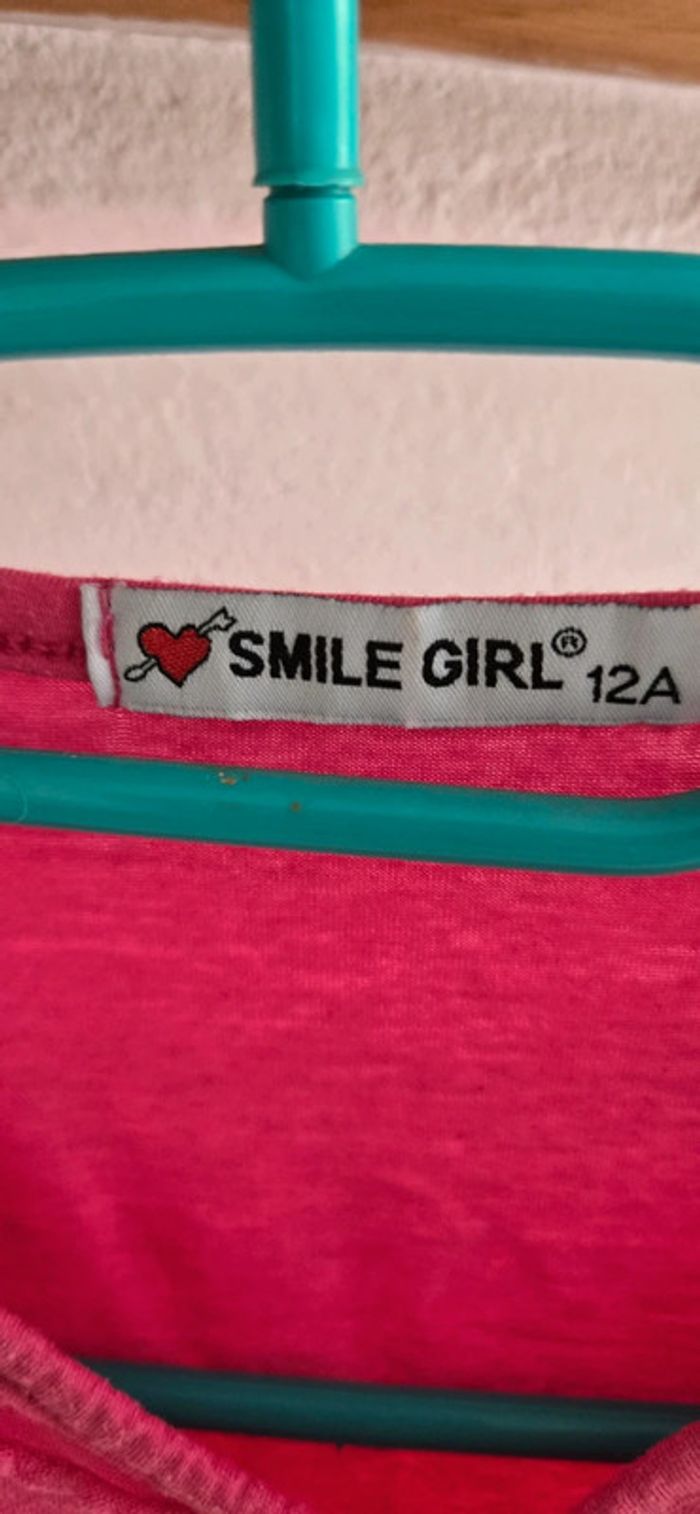 Tshirt Smile Girl 12 ans - photo numéro 3