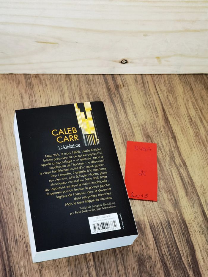 D4307 - livre " l'aliéniste" de Caleb Carr - photo numéro 2