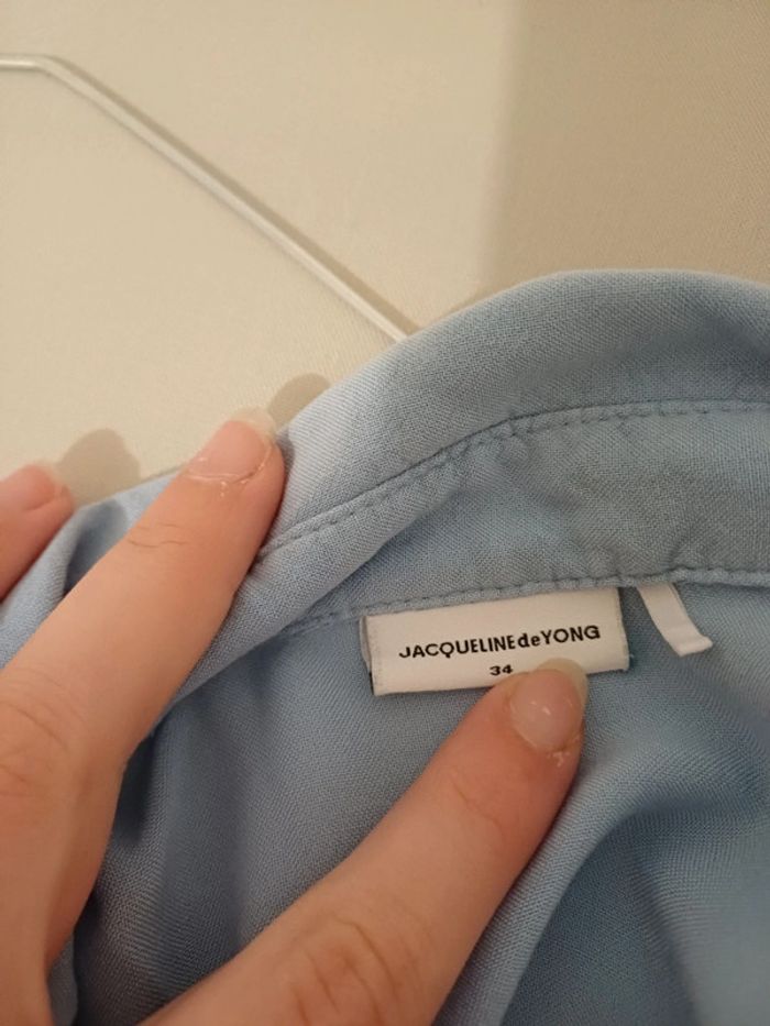 Chemise bleue claire boutonnée Jacqueline De Yong taille S 36 - photo numéro 9