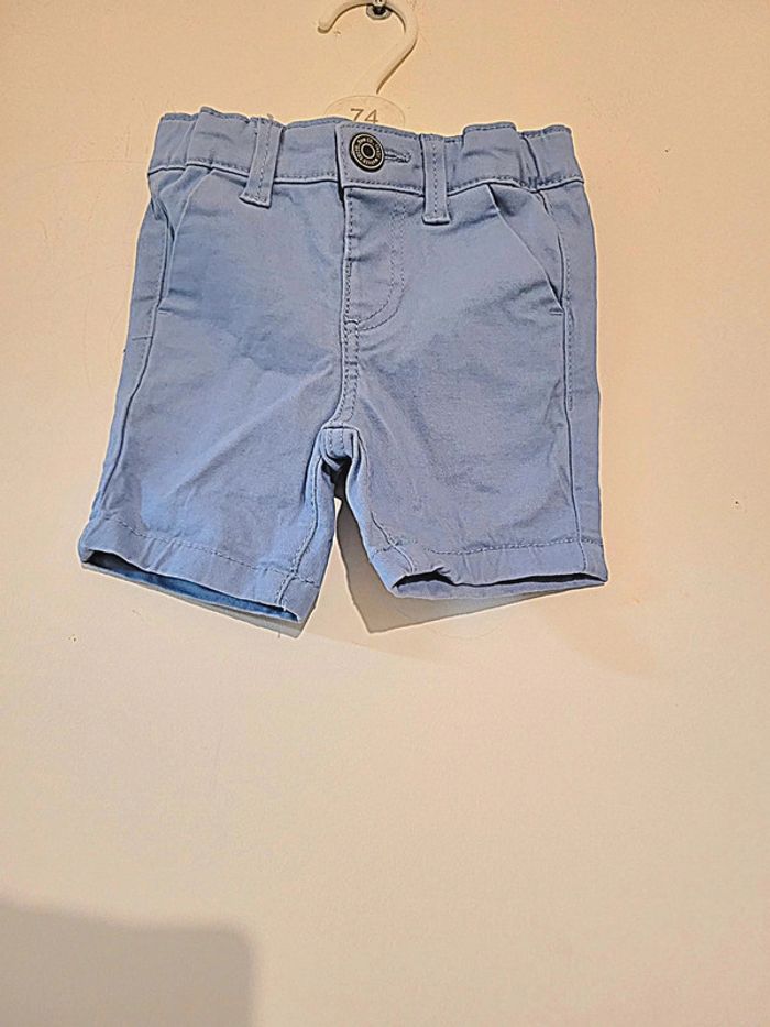 Short bébé garçon bleu "Baby boy" taille 3 mois - photo numéro 2