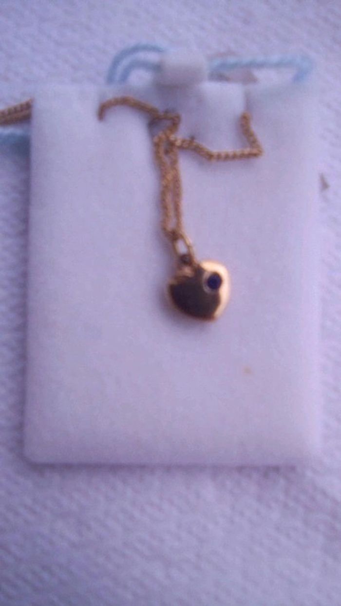 Collier + pendentif coeur "Bijouterie Klassic" neuf - photo numéro 4