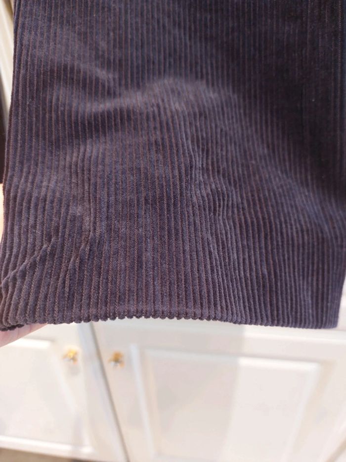 Chinos velours bleu - photo numéro 9