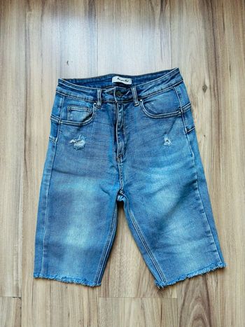 Pantacourt / Short en jean bleu Move your Mood Tailles XS-S