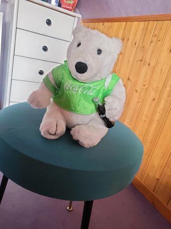 Peluche ours coca cola ancien
