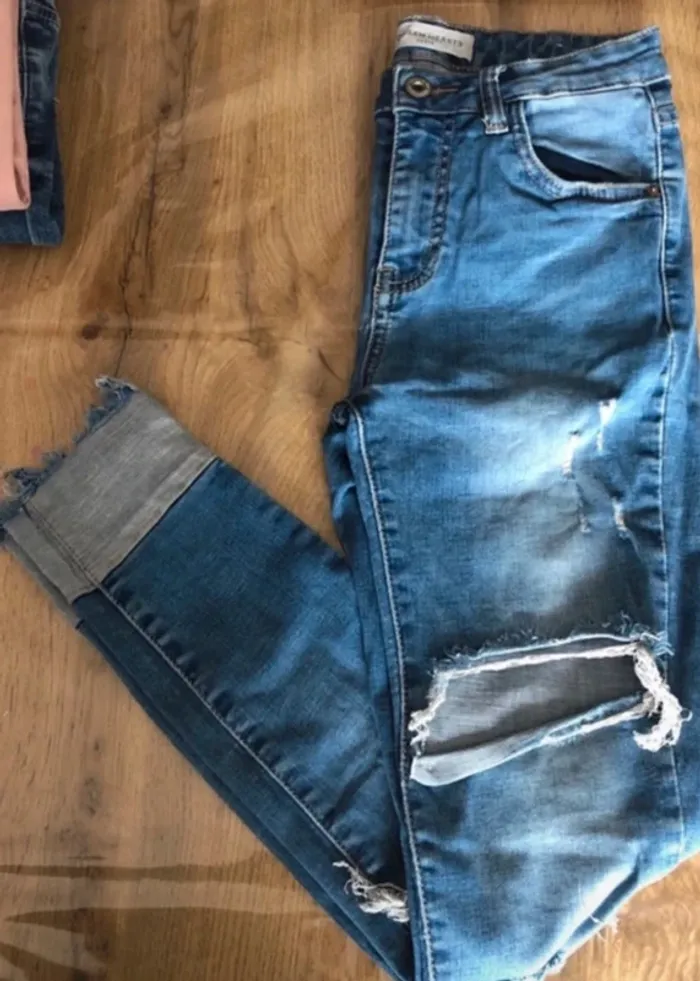 Lot jeans pantalon femme taille S - photo numéro 2