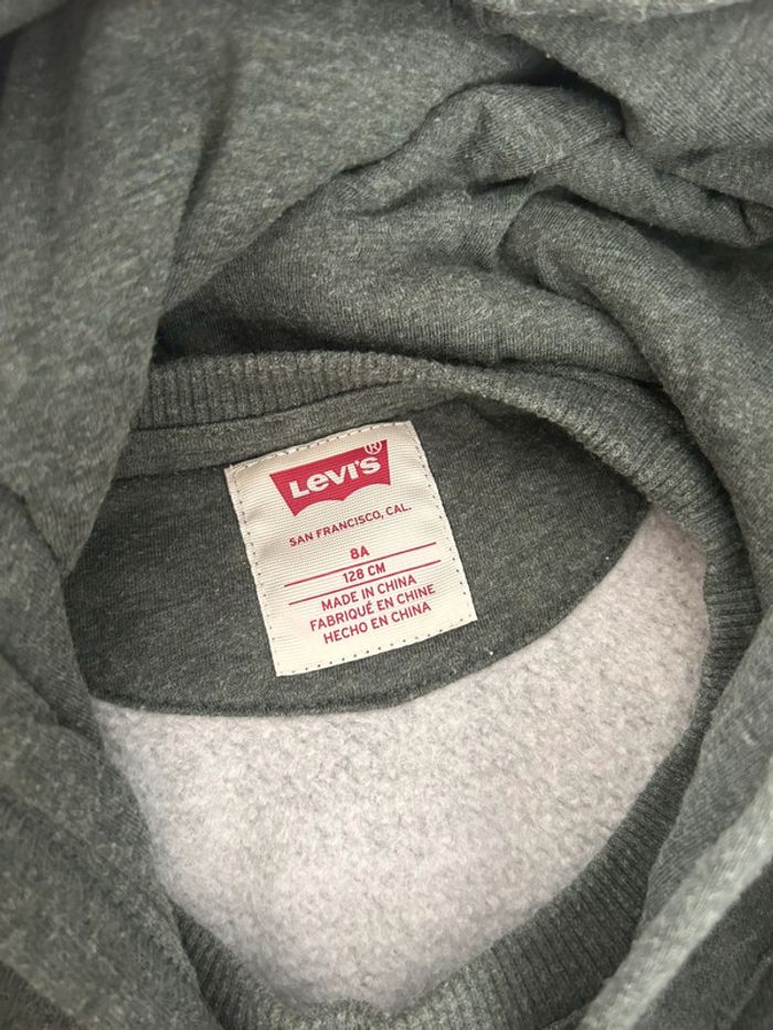 Garçon 👦🏻 Sweat a capuche levi’s kaki taille 8 ans - photo numéro 5