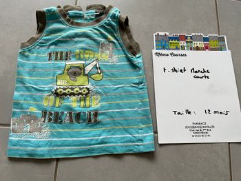 T shirt garçon 12 mois