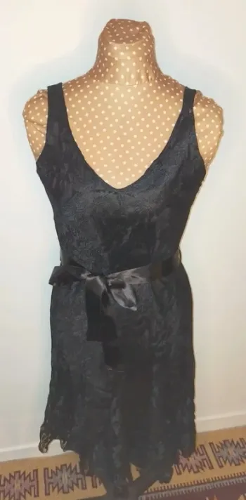 Robe dentelle noire femme, taille S
