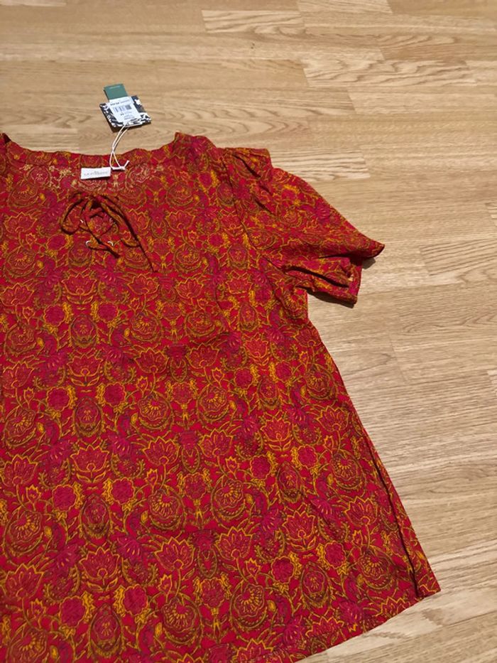 Blouse d’été manche courte coton bio t44 - photo numéro 3
