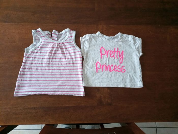 Lot de 2 t-shirt 6 mois