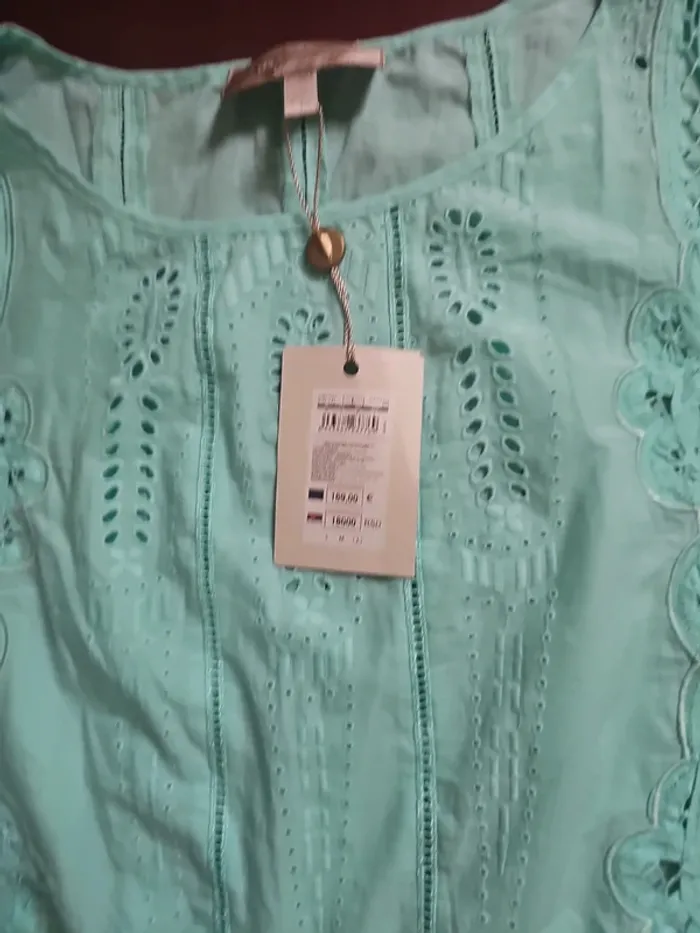 Robe femme été broderie anglaise avec doublure - photo numéro 9