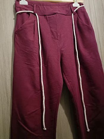 Pantalon bordeaux taille unique