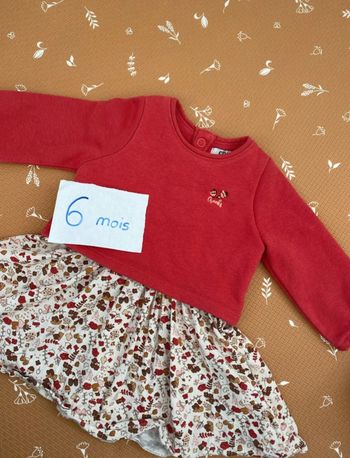 Robe manches longues 6 mois