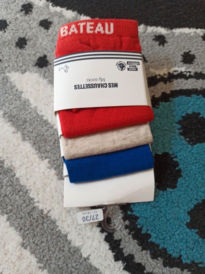 Lot de 3 chaussettes NEUVes- Taille 27/30 - photo numéro 4