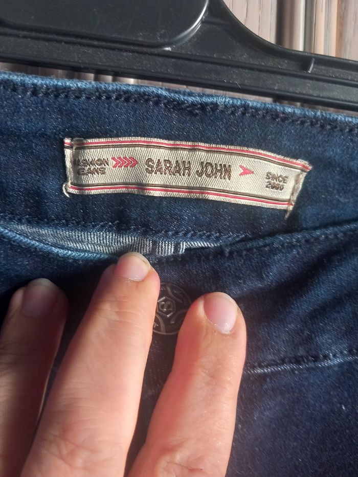 Jeans bleu marine T42 Sarah John - photo numéro 4