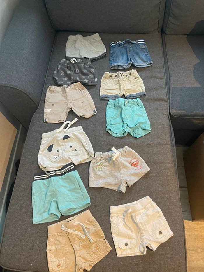 Lot de shorts bébé 3 mois