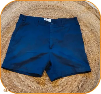 Short homme bleu marine Afibel – Taille L – Coupe droite - Très bon état