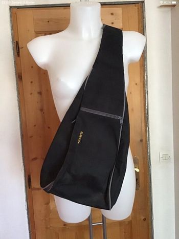 Sac ventral /à dos vintage 80s noir Elsevier