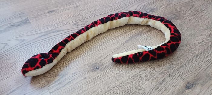 Peluche serpent rouge - photo numéro 2