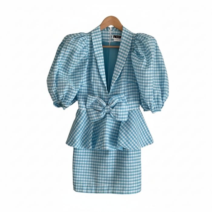Robe bouffante robe bleu vichy taille 36 - photo numéro 5