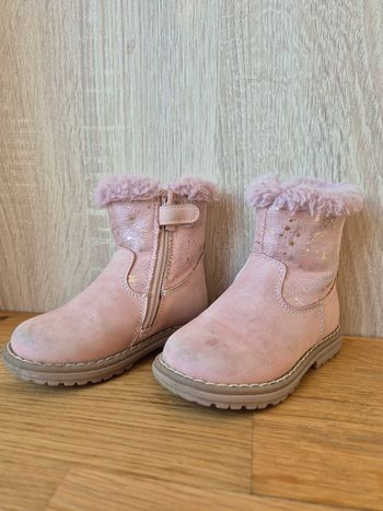 Bottes fourrées rose pailletées - Pointure 21