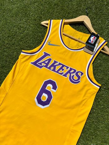 🏀 Maillot NBA authentique Los Angeles Lakers #6 – Édition Icon Nike 🏀