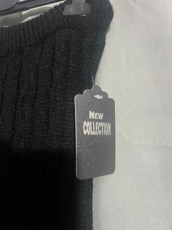 Pantalon grosse maille noir chaud taille 14 ans neuf et étiqueté - photo numéro 3