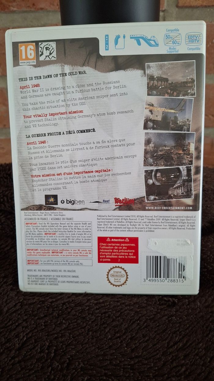 Jeu Wii Sniper - photo numéro 2