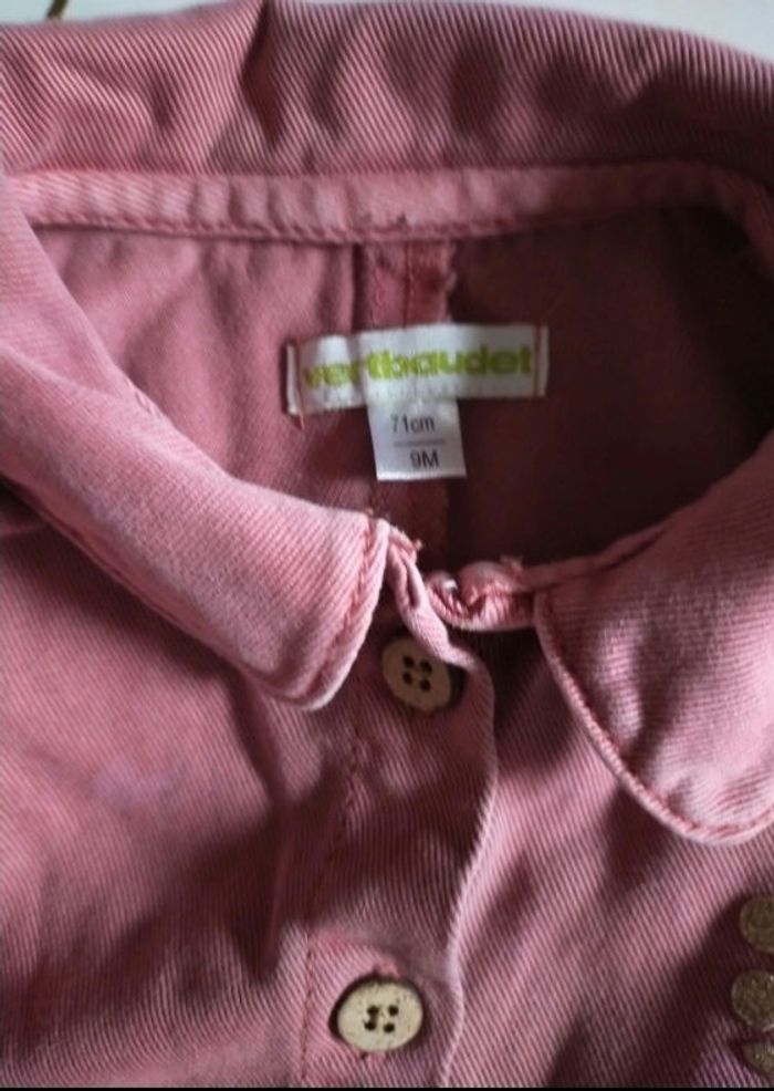 Combinaison bébé fille, rose, 9 mois, Verbaudet - photo numéro 3