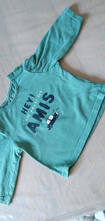 Tee-shirt vert 3 mois