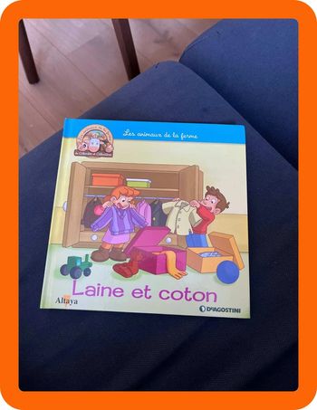 Livre pour enfants sur les animaux de la ferme altaya laine et coton