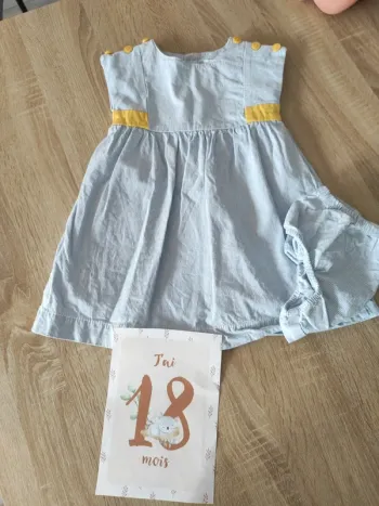 Robe et bloomer bebe fille