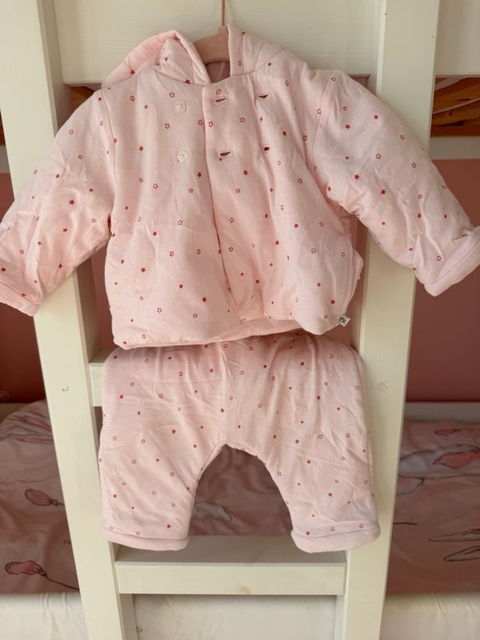 Ensemble veste et pantalon Cadet Rousselle 6 mois rose