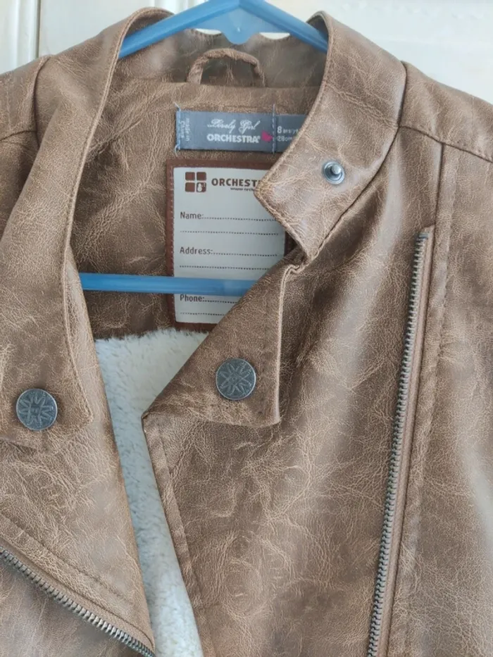 Perfecto simili cuir Camel orchestra 8 ans - photo numéro 2