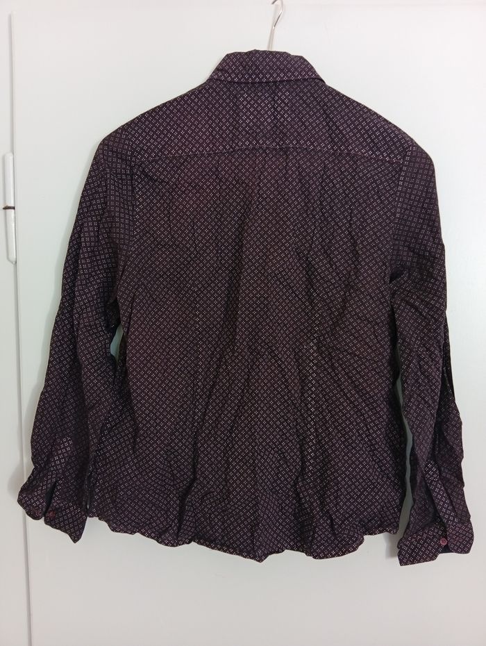 Chemise bordeaux à motifs t38/40 - photo numéro 5
