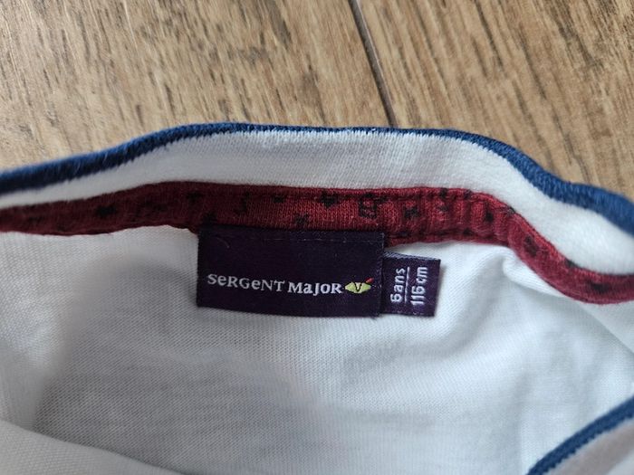 T.shirt manches longues blanc et multicolore Sergent Major 6 ans - photo numéro 8