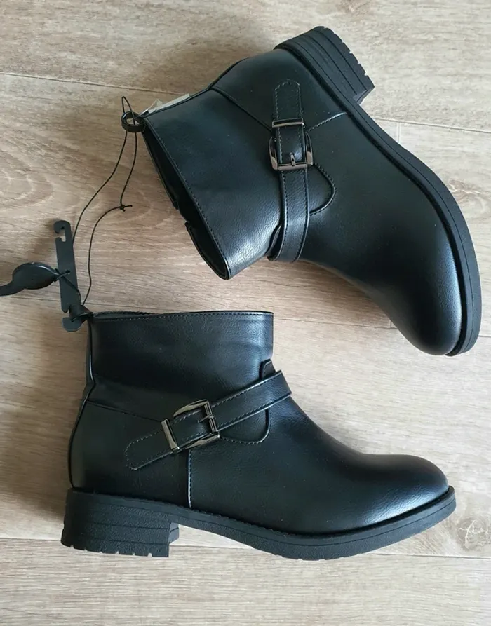 Bottines noires taille 38 neuves - photo numéro 9