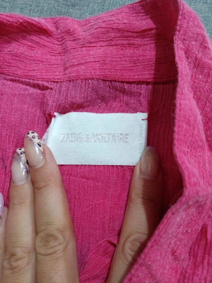 C61 robe fushia Zadig&voltaire 40 - photo numéro 3