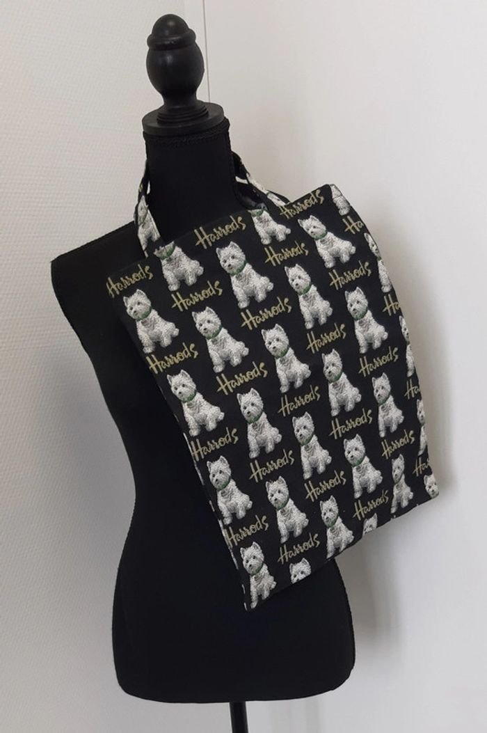 Joli sac cabas fourre tout en toile Harrods