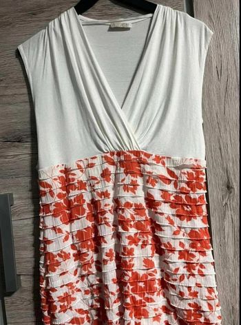 Top blouse tunique  Jacqueline  Riu  L 40  à fleurs  été