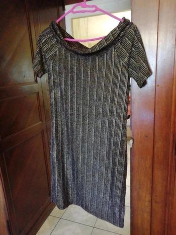 Robe noire argentée taille S/36 vintage y2k