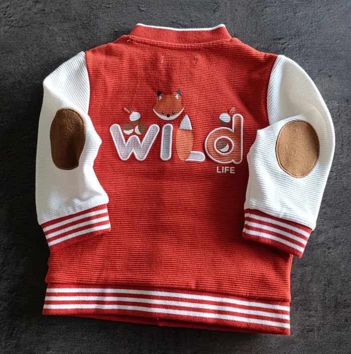 Veste rouge avec illustration WILD
Taille 12 mois - photo numéro 2