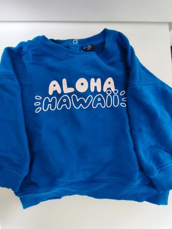 Sweat bleu 24 mois