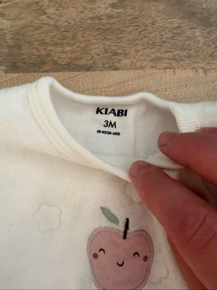 Pyjama polaire blanc - photo numéro 2