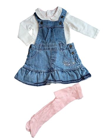 Ensemble bébé fille robe bodie 6 mois